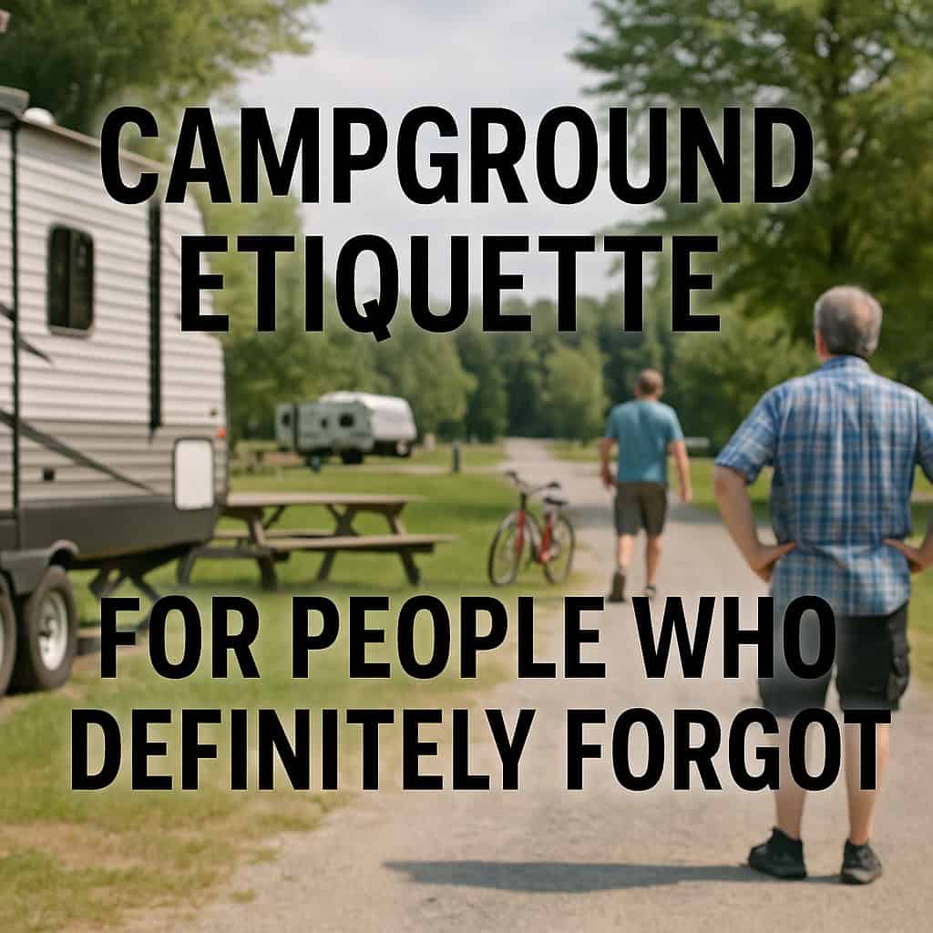 Campground Etiquette for People Who Definitely Forgot