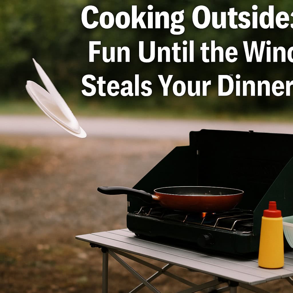 Cooking Outside: Fun Until the Wind Steals Your Dinner