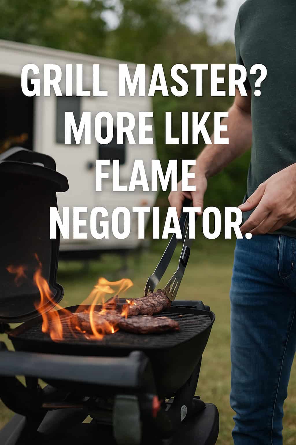 Grill Master? More Like Flame Negotiator.