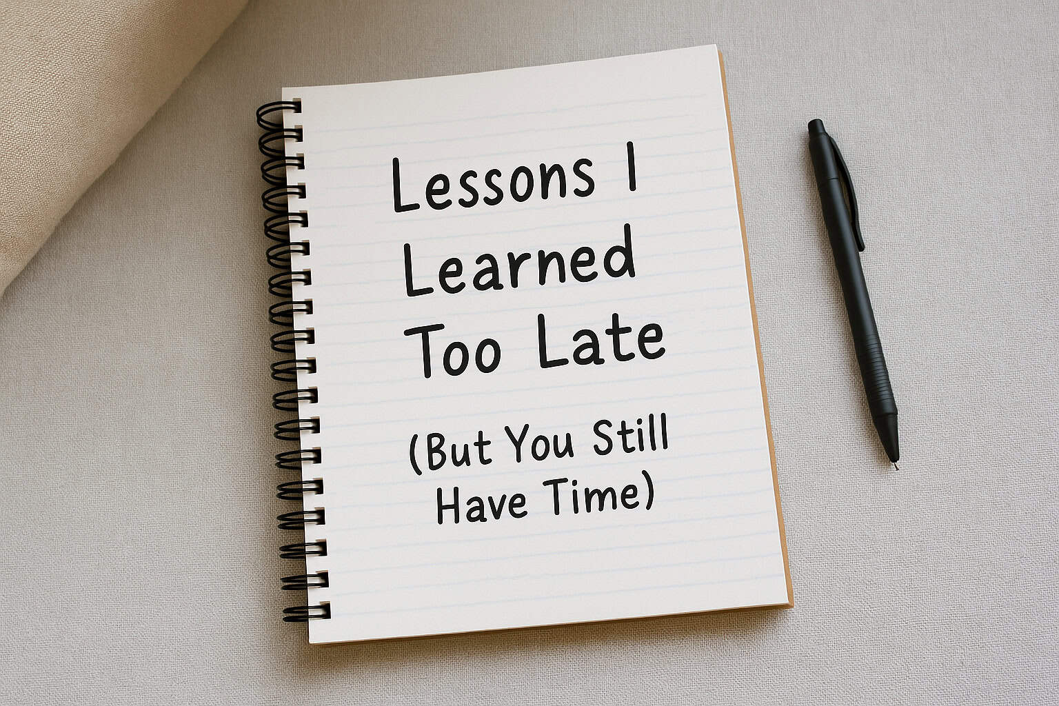 Lessons I Learned Too Late (But You Still Have Time)
