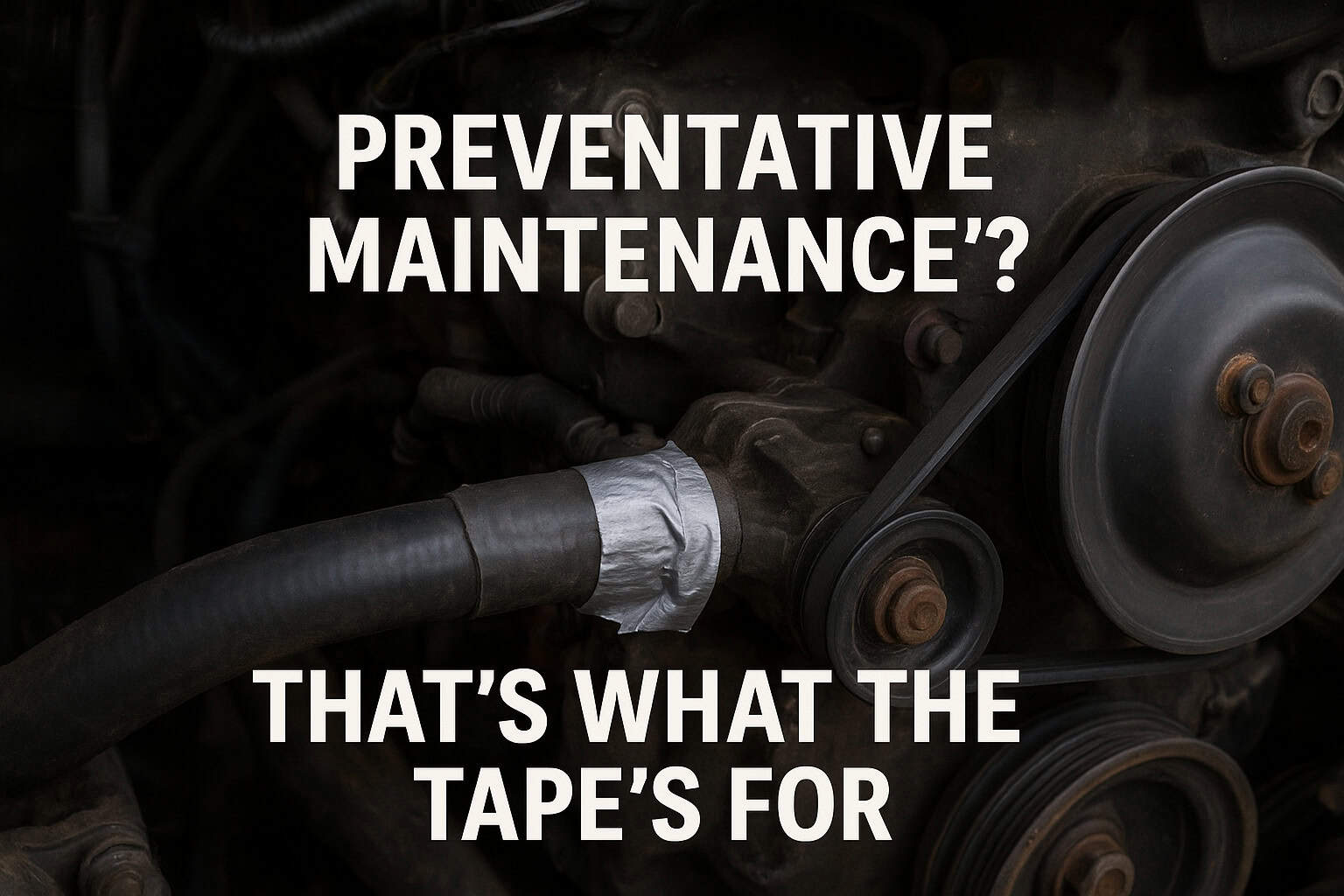 Preventative Maintenance? That’s What the Tape’s For