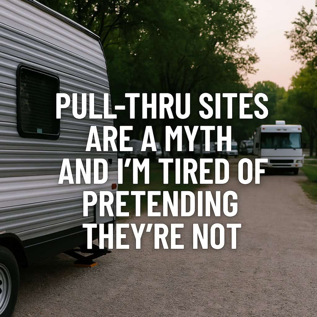 Pull-Thru Sites Are a Myth and I’m Tired of Pretending They’re Not
