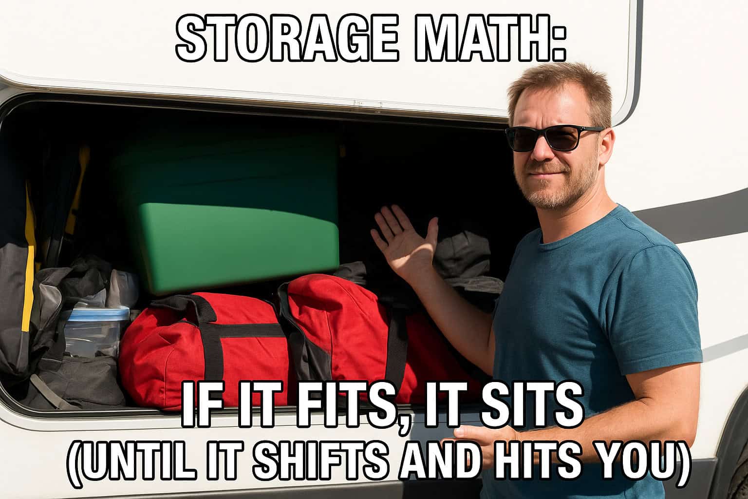 Storage Math: If It Fits, It Sits (Until It Shifts and Hits You)