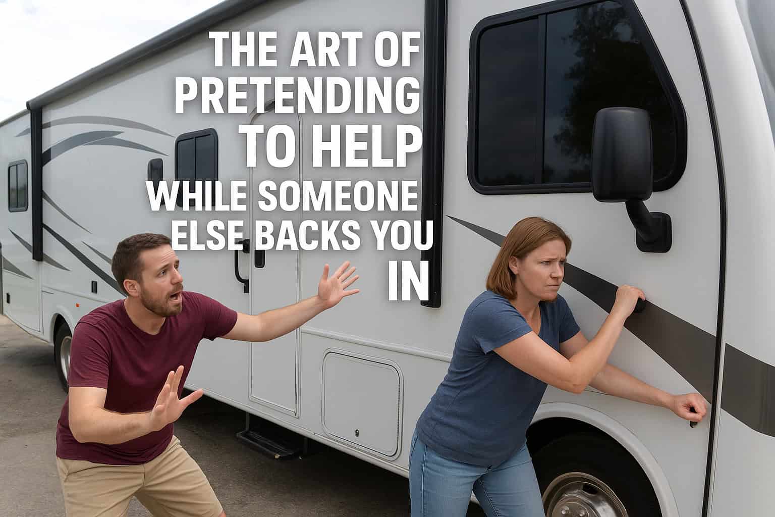 The Art of Pretending to Help While Someone Else Backs You In