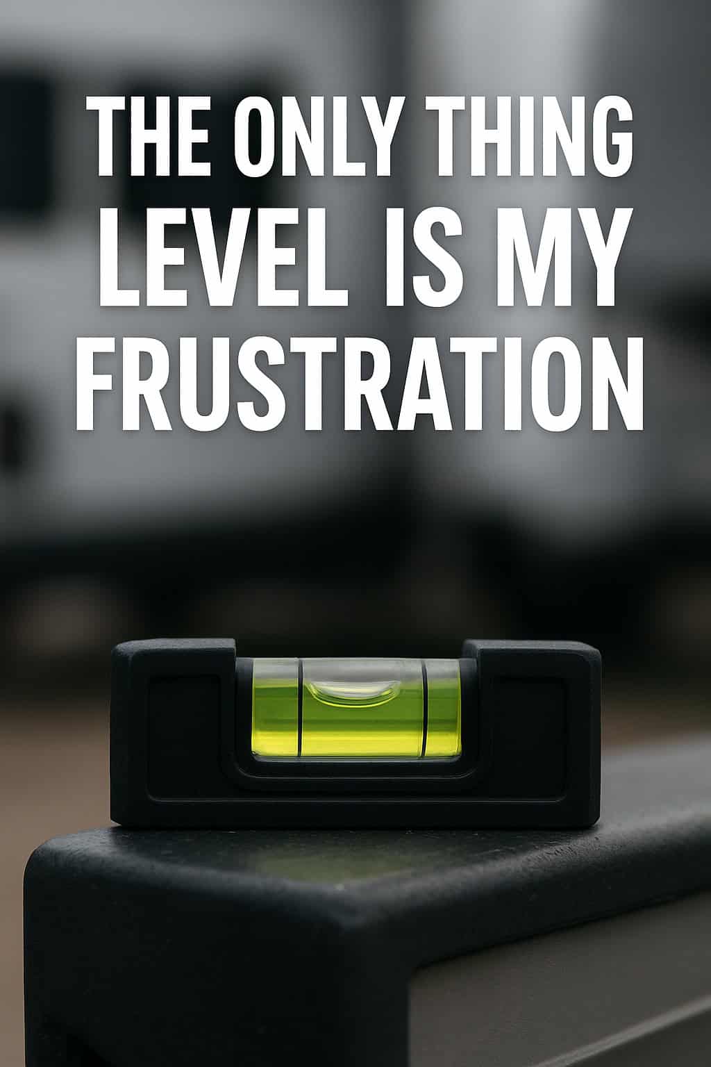 The Only Thing Level Is My Frustration