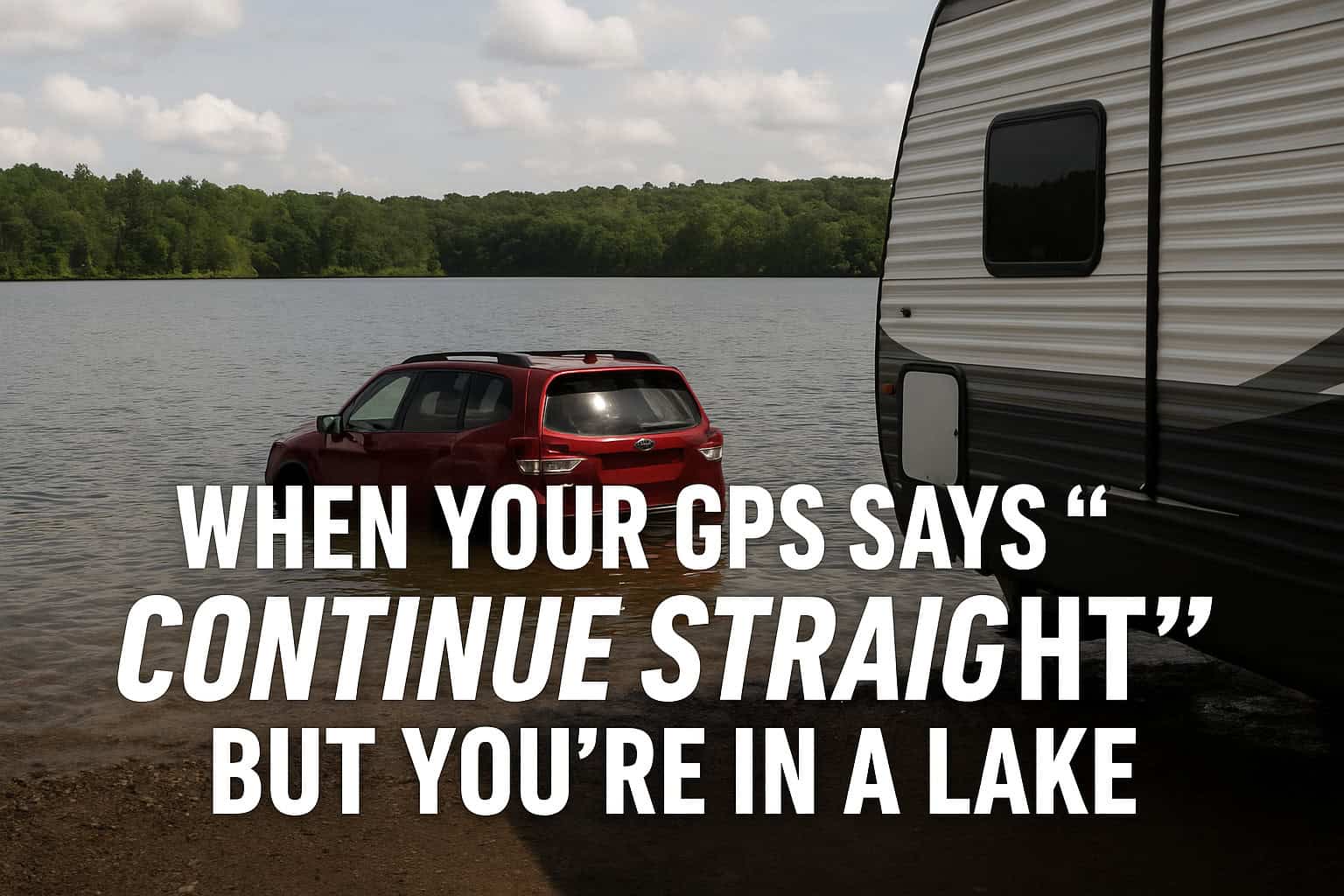 When Your GPS Says “Continue Straight” But You’re in a Lake