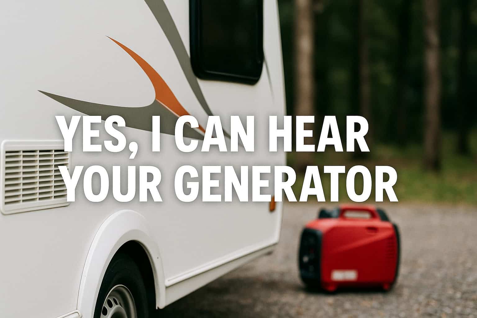 Yes, I Can Hear Your Generator