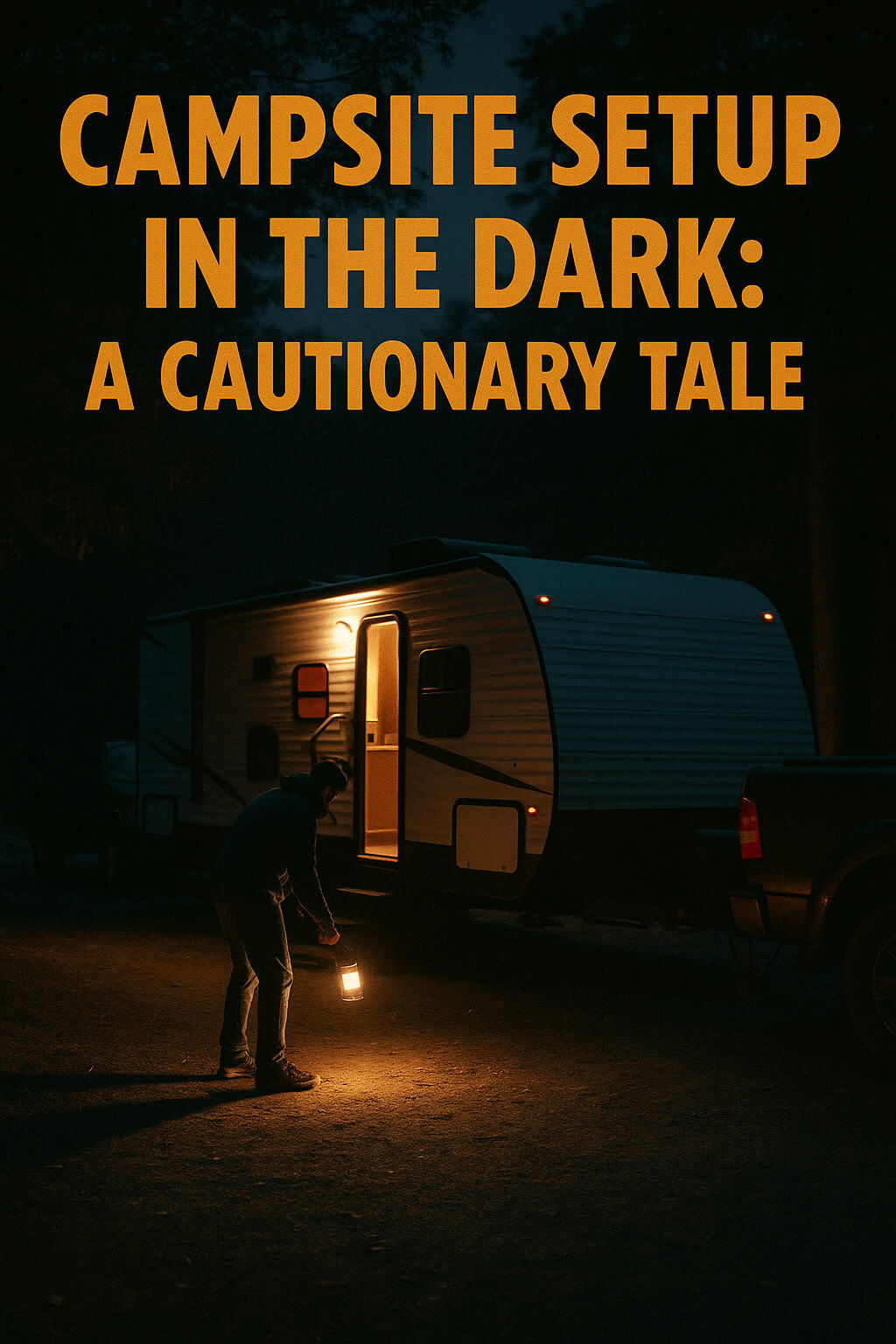 Campsite Setup in the Dark: A Cautionary Tale