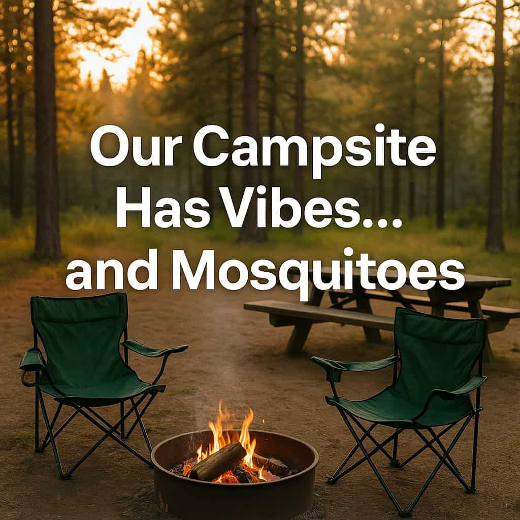 Our Campsite Has Vibes… and Mosquitoes