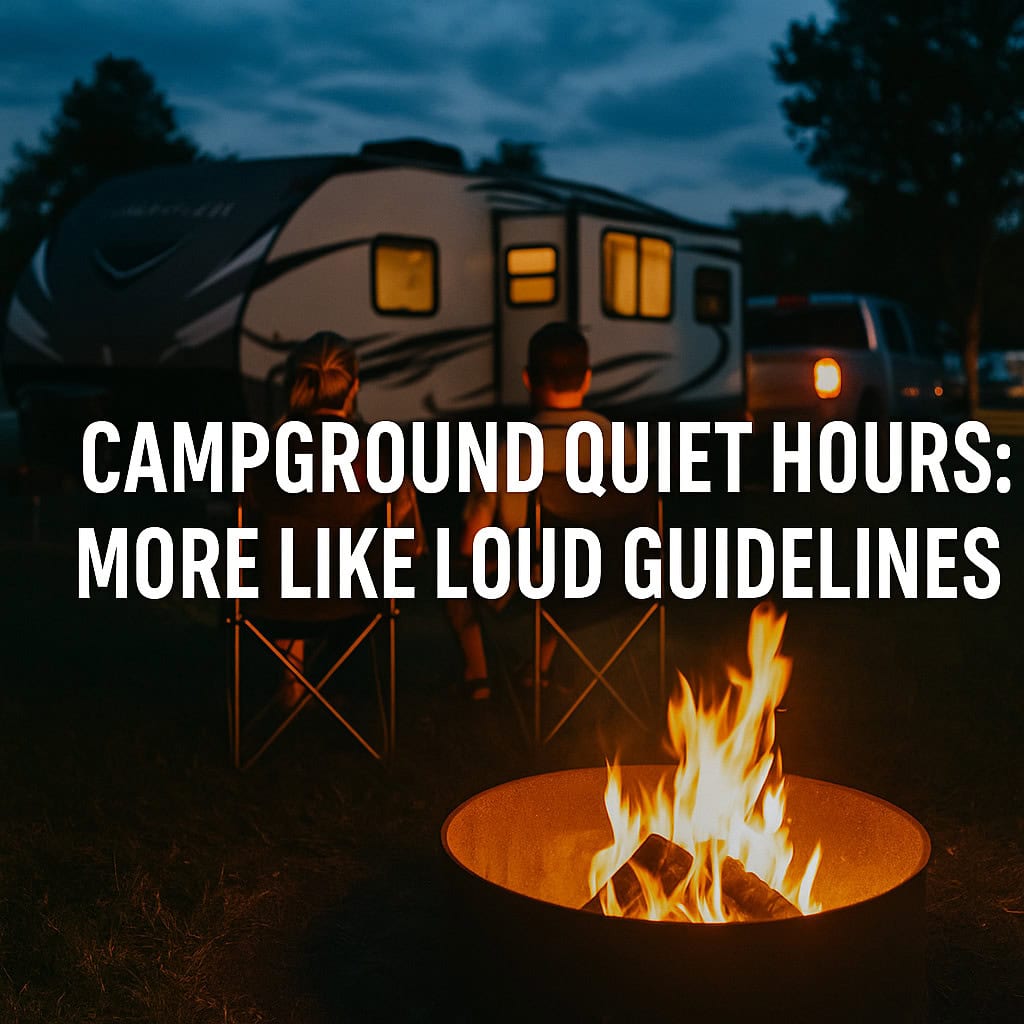 “Campground Quiet Hours: More Like Loud Guidelines”