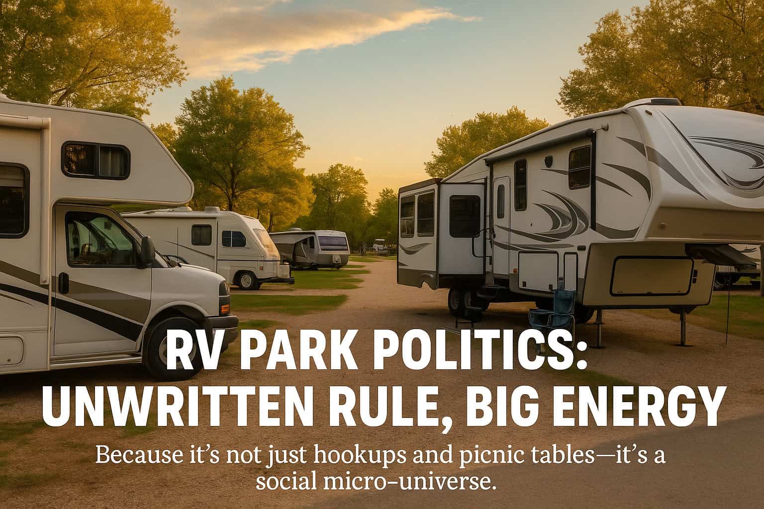 RV Park Politics: Unwritten Rules, Big Energy