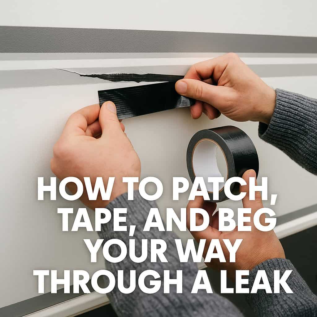“How to Patch, Tape, and Beg Your Way Through a Leak”