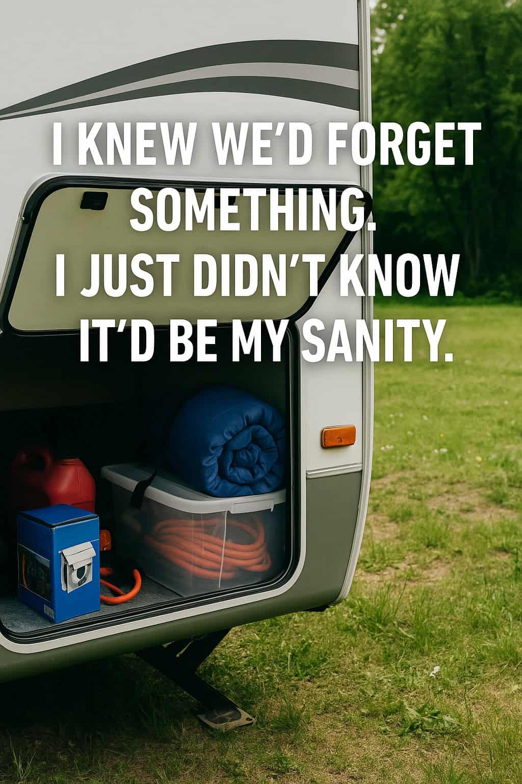 I Knew We’d Forget Something. I Just Didn’t Know It’d Be My Sanity.