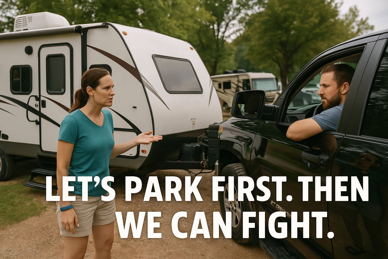 Let’s Park First. Then We Can Fight.