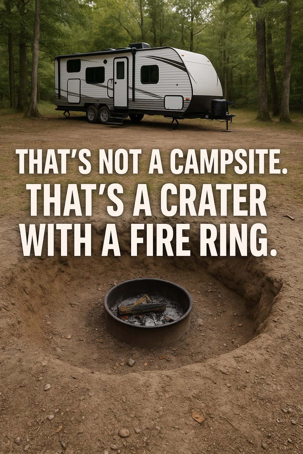 That’s Not a Campsite. That’s a Crater With a Fire Ring
