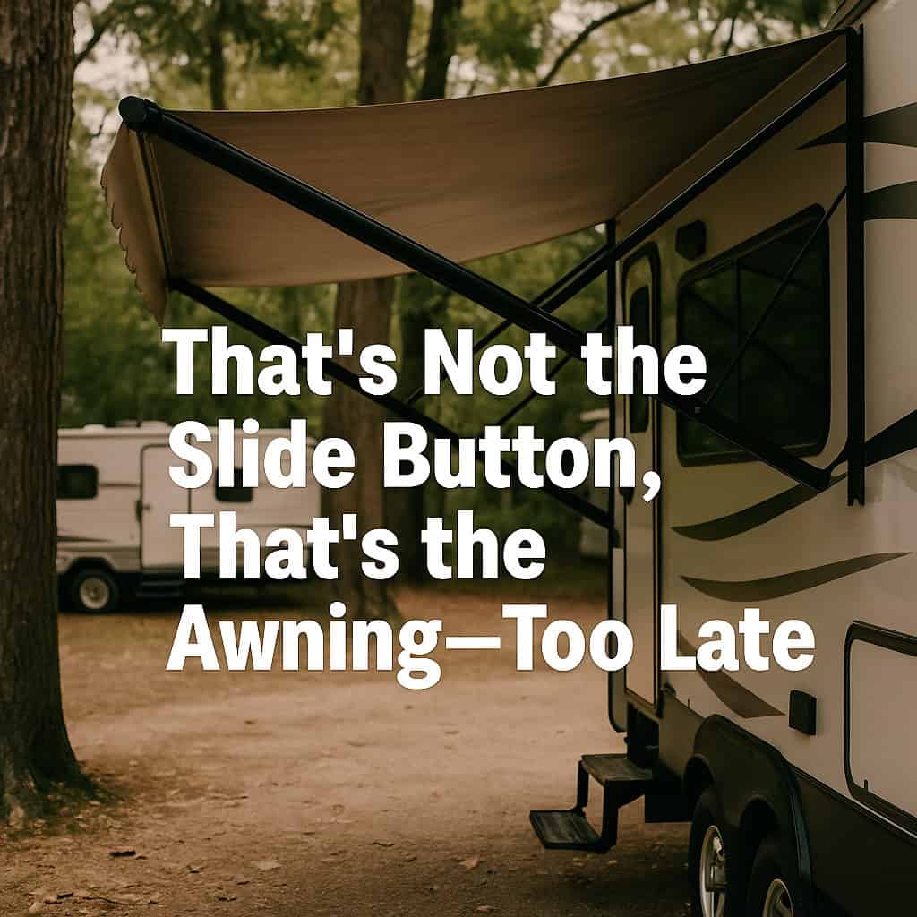 “That’s Not the Slide Button, That’s the Awning—Too Late”