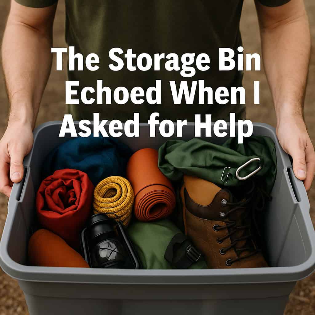 The Storage Bin Echoed When I Asked for Help