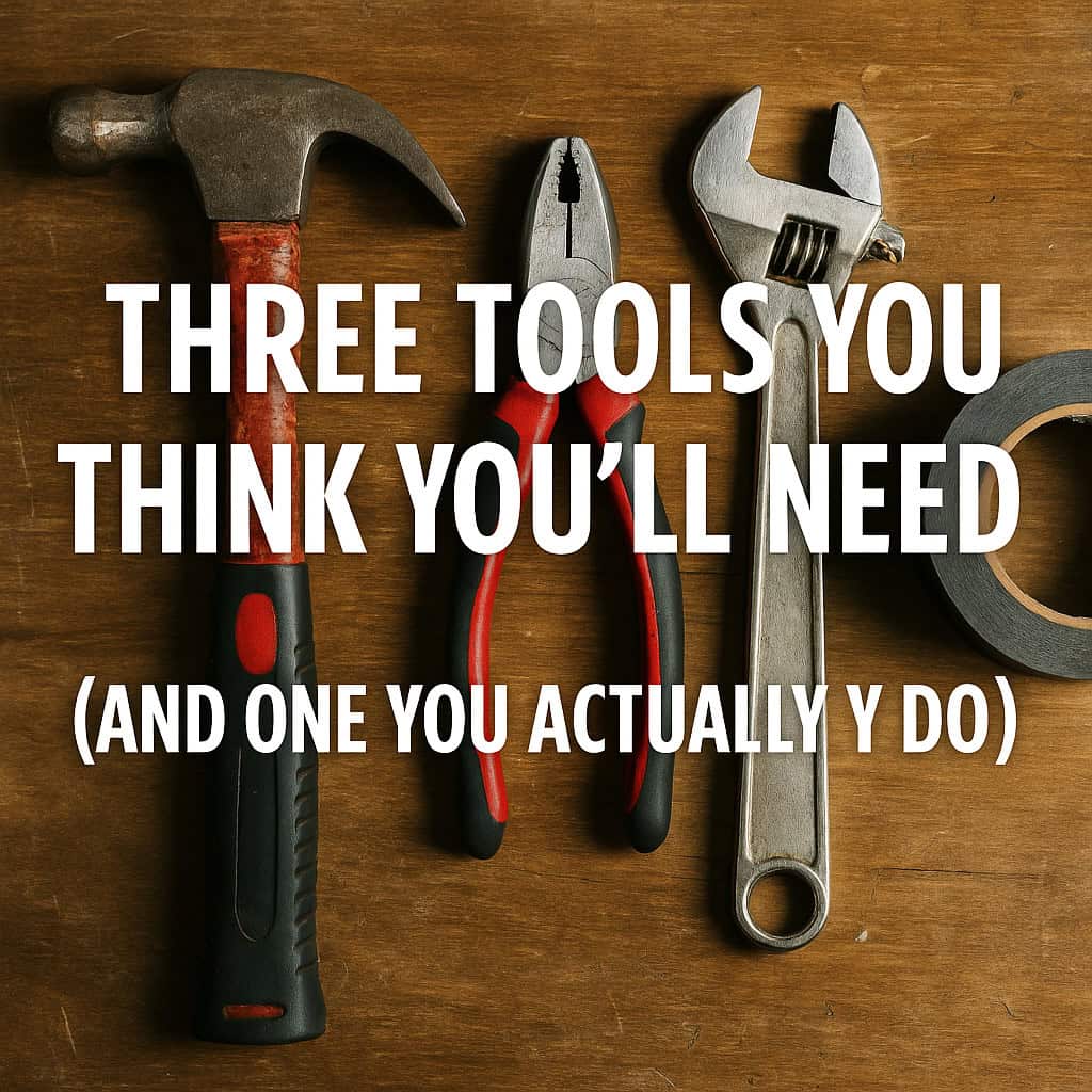 Three Tools You Think You’ll Need (and One You Actually Do)