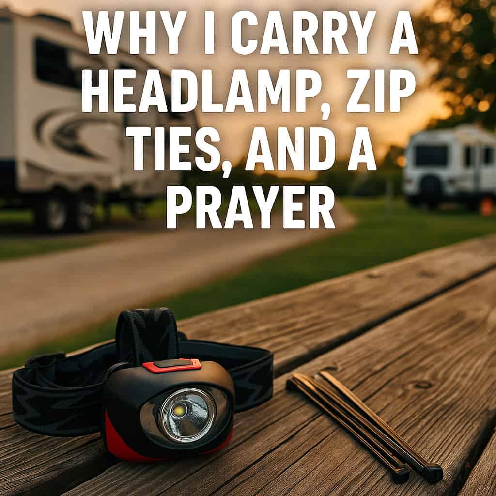 Why I Carry a Headlamp, Zip Ties, and a Prayer