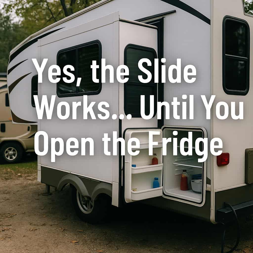 Yes, the Slide Works… Until You Open the Fridge