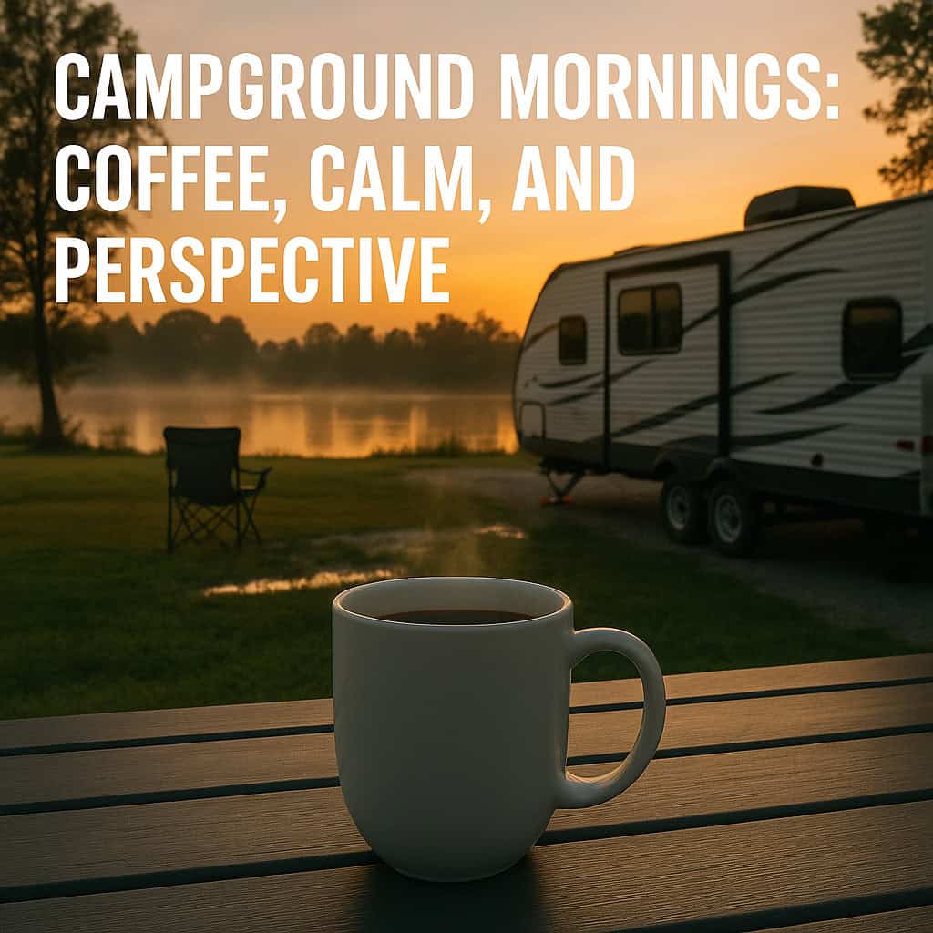 Campground Mornings: Coffee, Calm, and Perspective