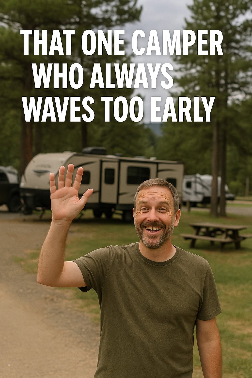That One Camper Who Always Waves Too Early