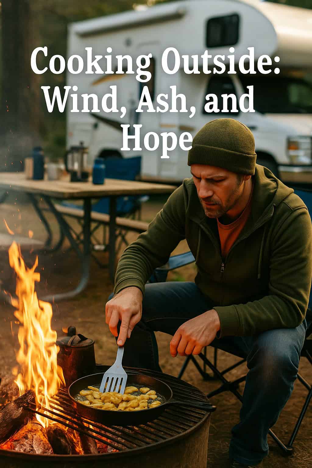 Cooking Outside: Wind, Ash, and Hope