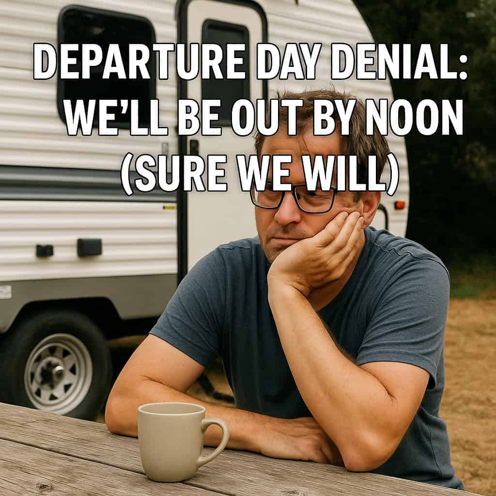 Departure Day Denial: We’ll Be Out by Noon (Sure We Will)