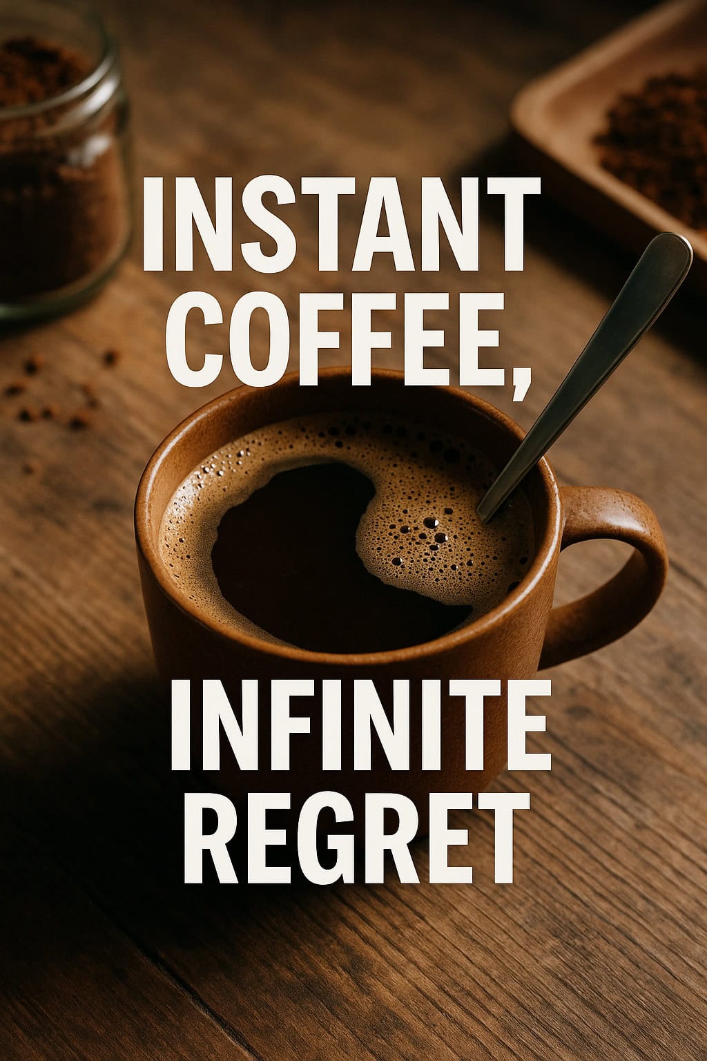 Instant Coffee, Infinite Regret