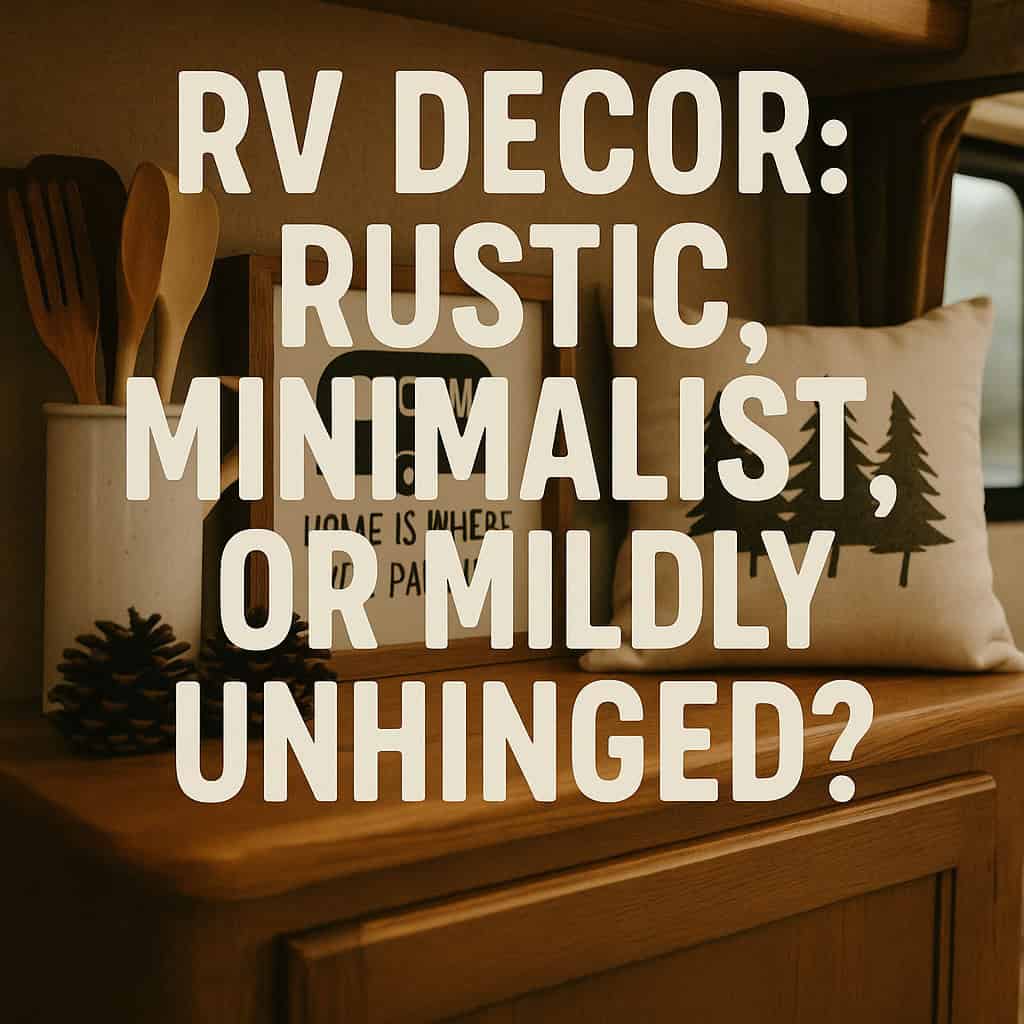 RV Decor: Rustic, Minimalist, or Mildly Unhinged?