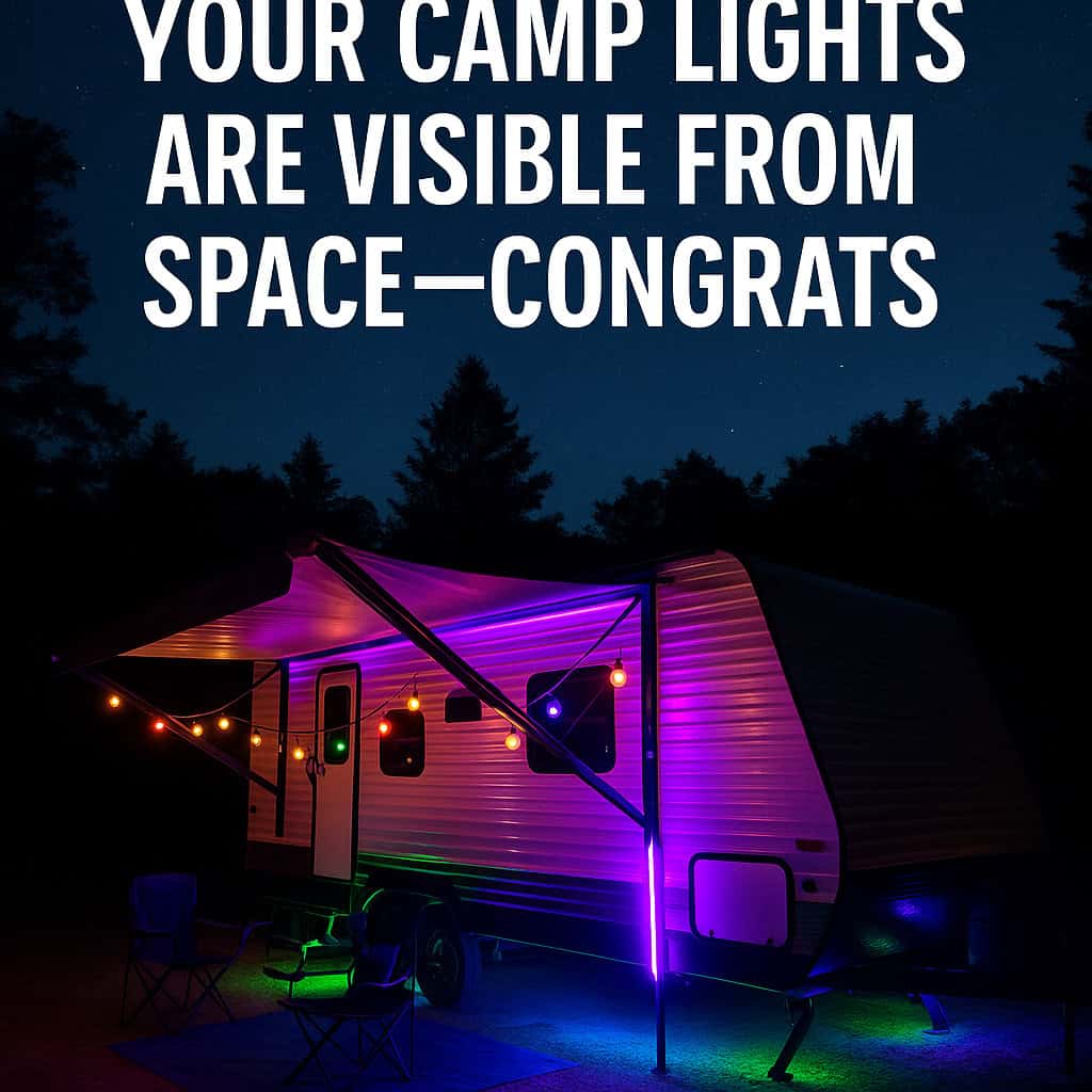 Your Camp Lights Are Visible from Space—Congrats