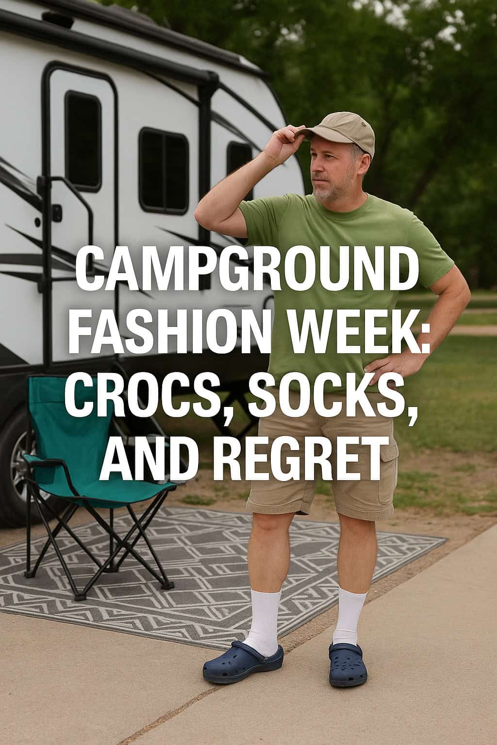 Campground Fashion Week: Crocs, Socks, and Regret