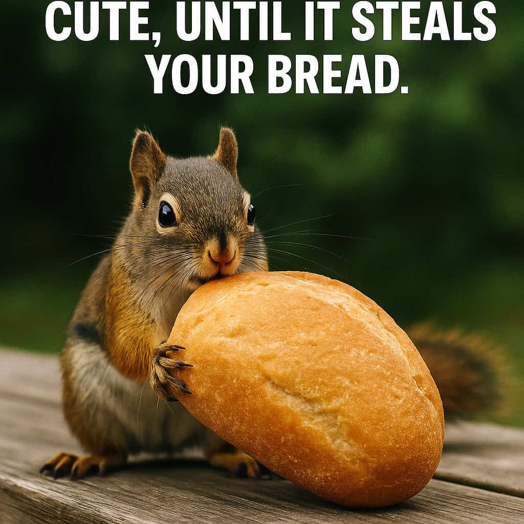 Campground Wildlife: Cute, Until It Steals Your Bread.