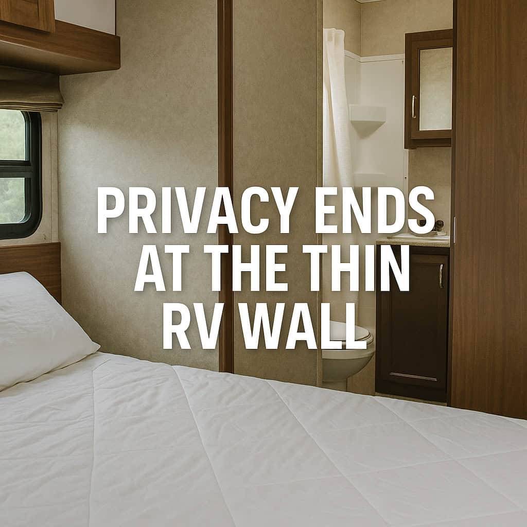 “Privacy Ends at the Thin RV Wall.”