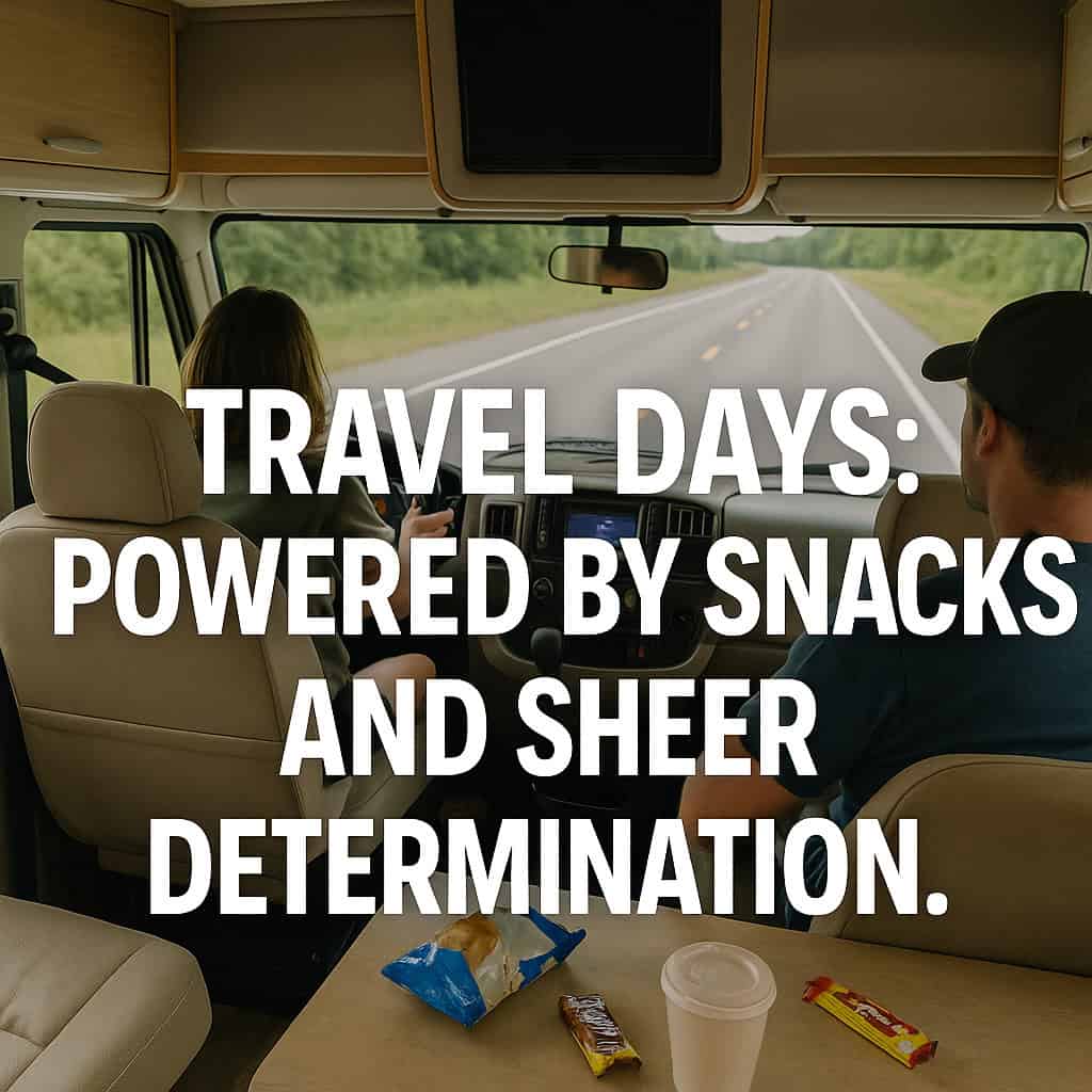 Travel Days: Powered by Snacks and Sheer Determination.