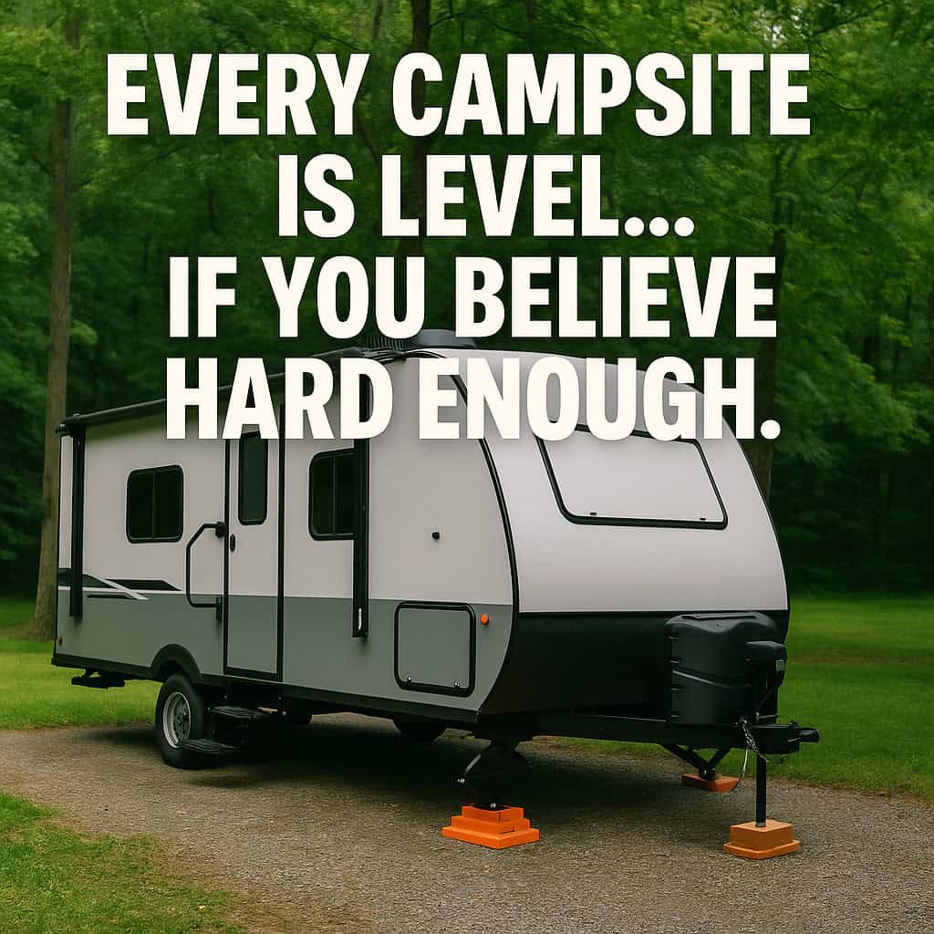 Every Campsite Is Level… If You Believe Hard Enough.