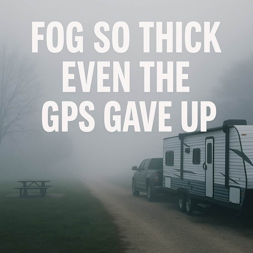 Fog So Thick Even the GPS Gave Up.