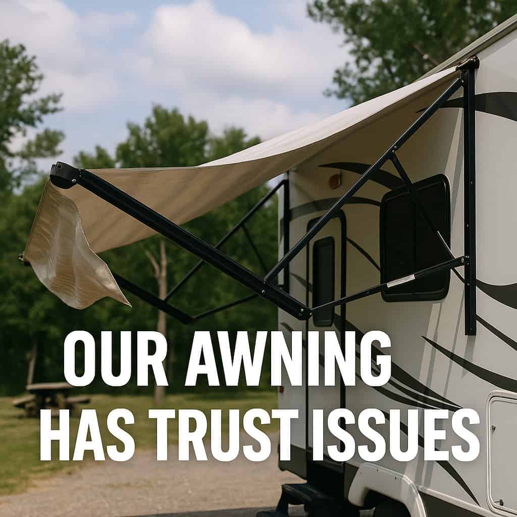 Our Awning Has Trust Issues
