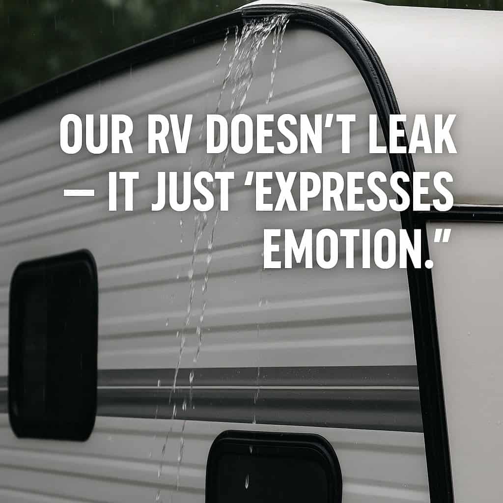 Our RV Doesn’t Leak — It Just “Expresses Emotion.”