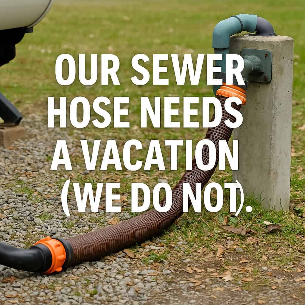 Our Sewer Hose Needs a Vacation (We Do Not.)
