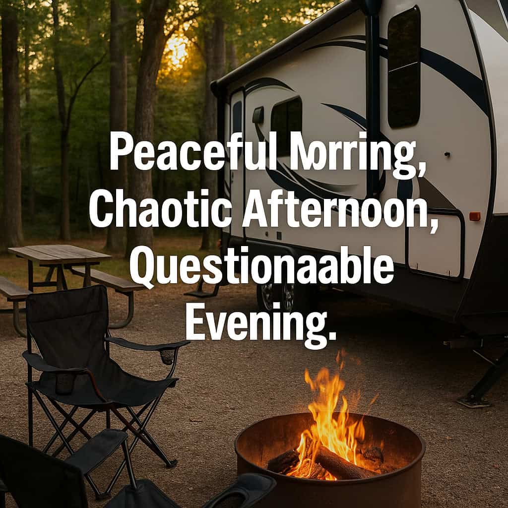 Peaceful Morning, Chaotic Afternoon, Questionable Evening.