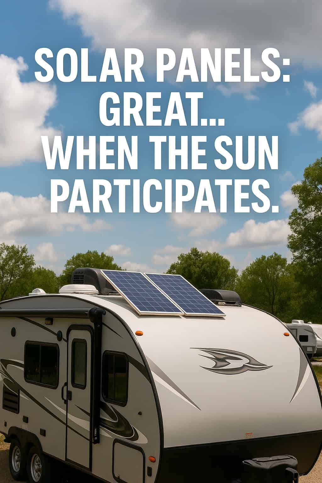 Solar Panels: Great… When the Sun Participates.