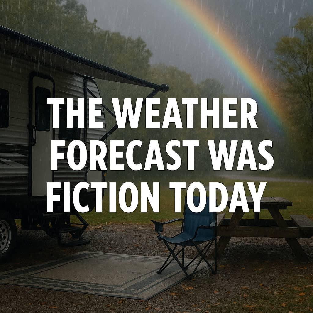 The Weather Forecast Was Fiction Today.
