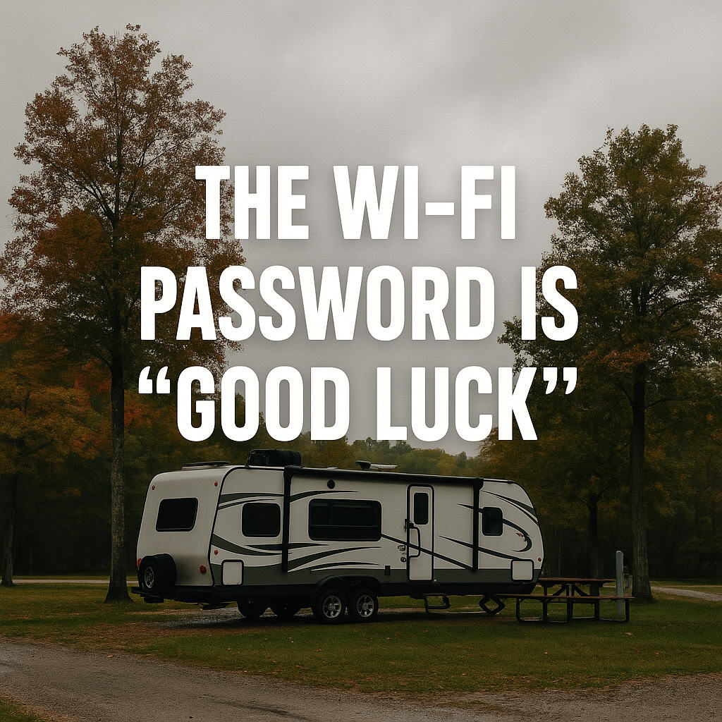 The Wi-Fi Password Is ‘Good Luck’.