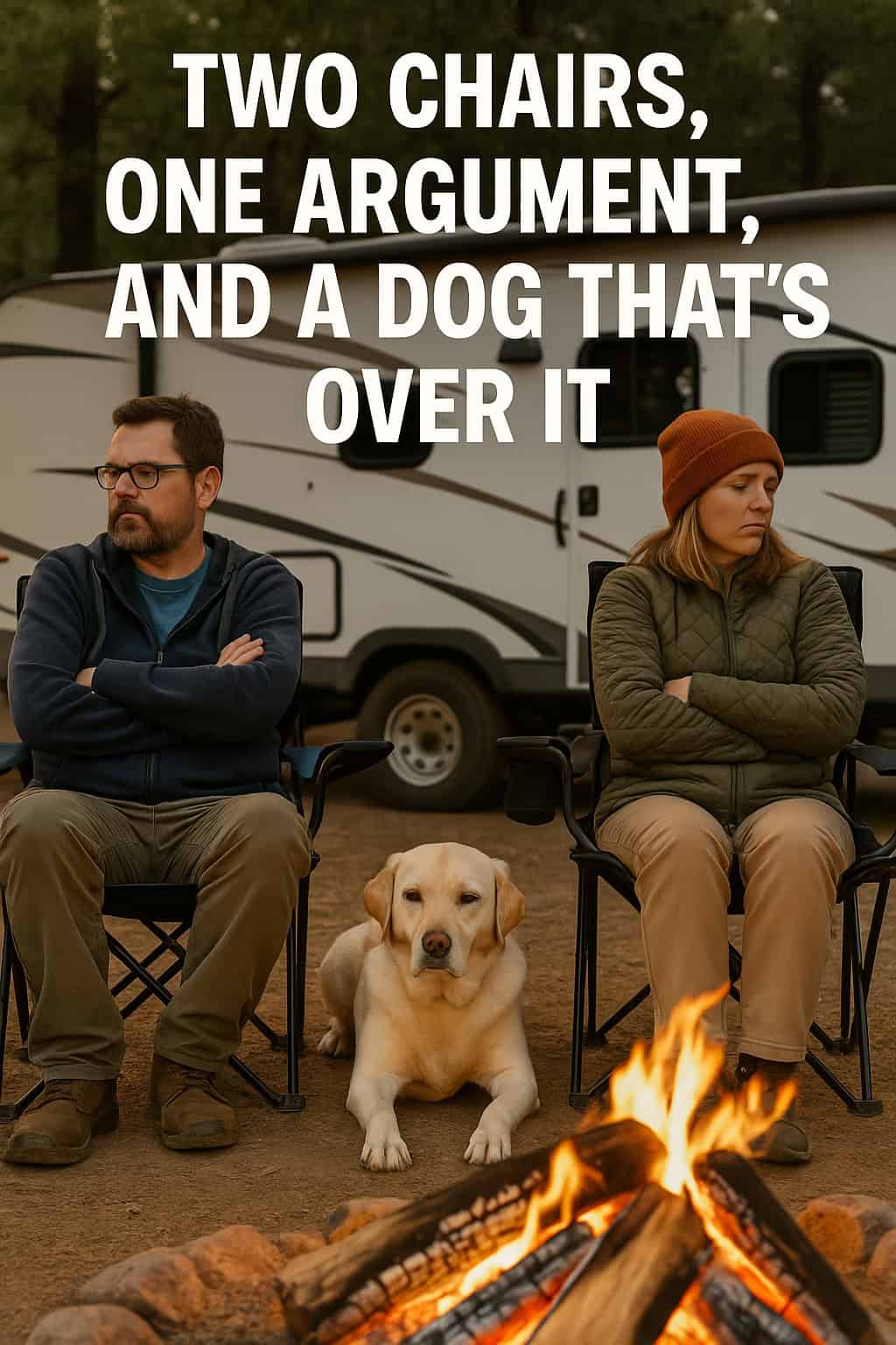 Two Chairs, One Argument, and a Dog That’s Over It