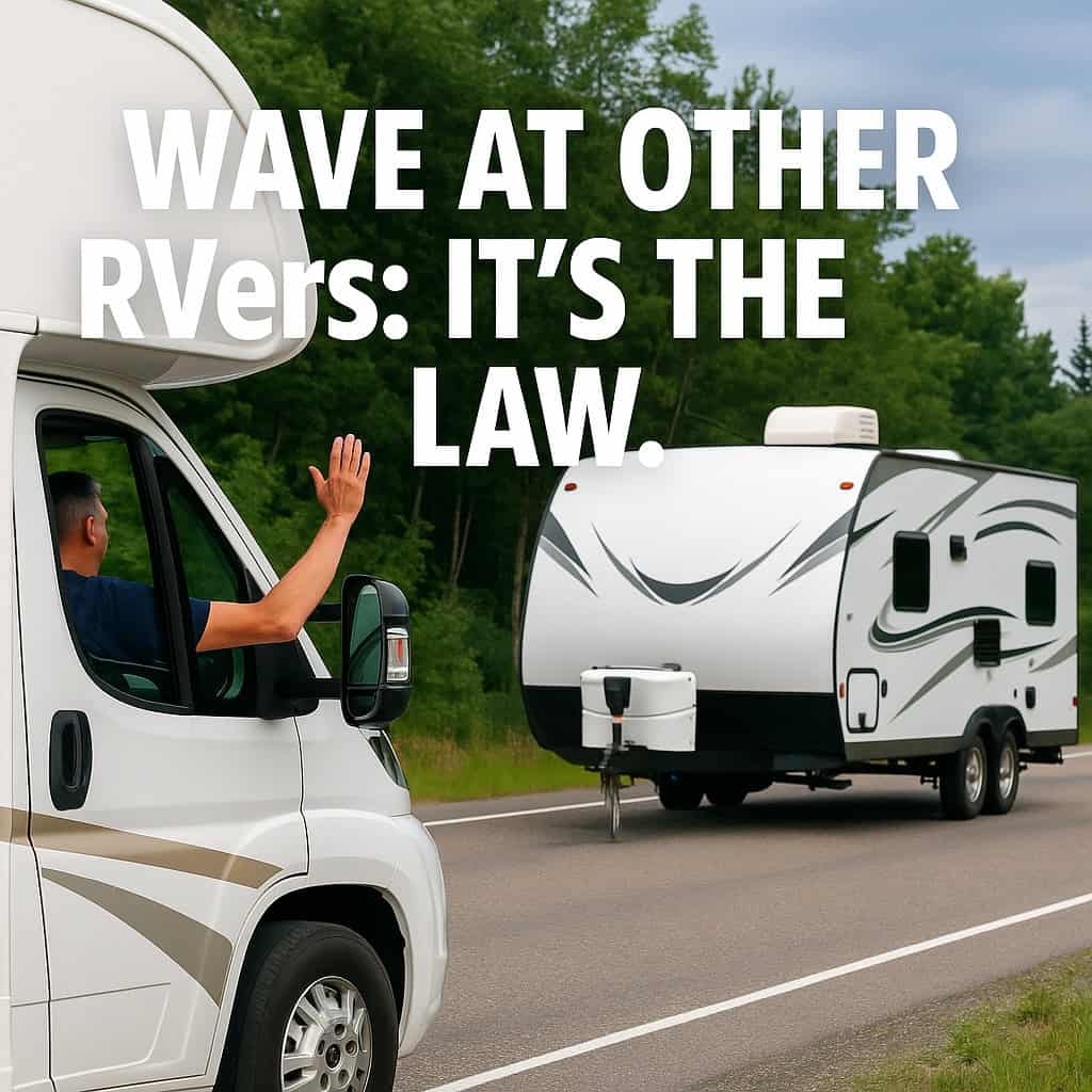 Wave at Other RVers: It’s the Law.