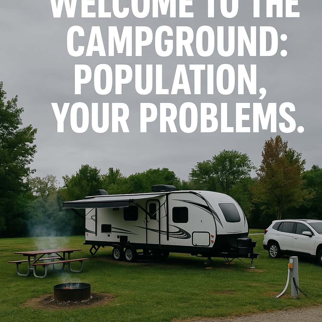 Welcome to the Campground: Population, Your Problems.