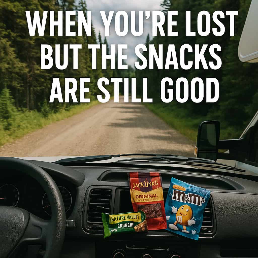 When You’re Lost but the Snacks Are Still Good
