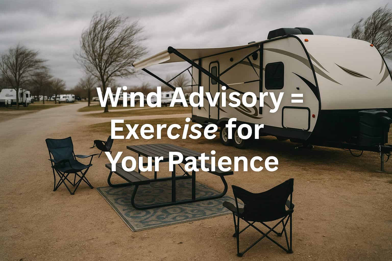 Wind Advisory = Exercise for Your Patience