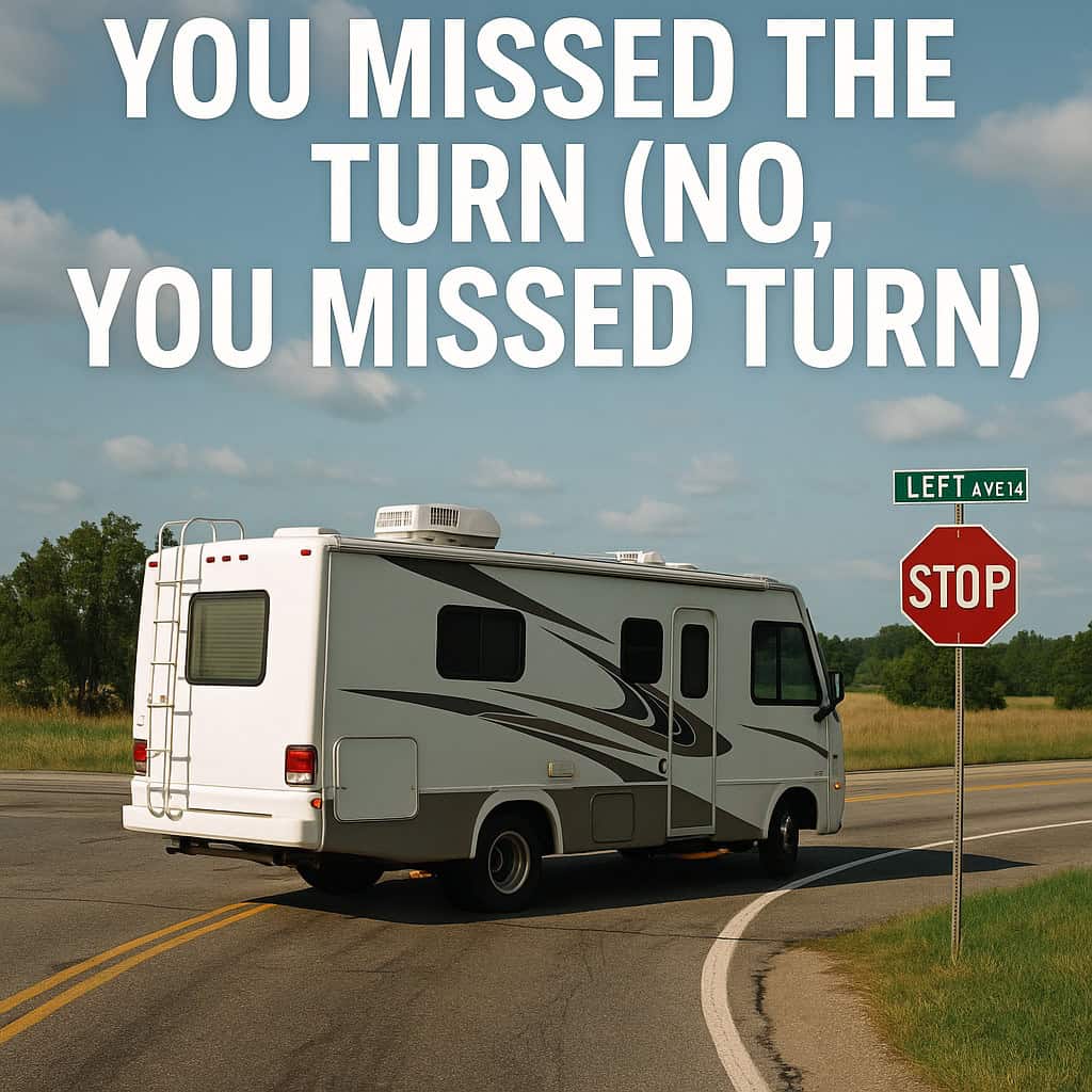 You Missed the Turn (No, You Missed the Turn)
